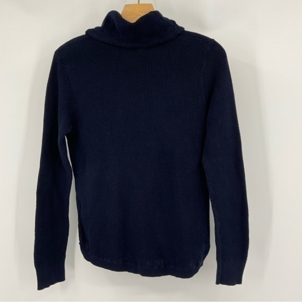 Ralph Lauren Womens Cowl Neck Sweater Navy Blue Size Medium H13 - Picture 4 of 7